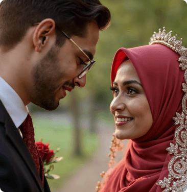 Married Couple Picture on Muslim Nikah App VIDNIK